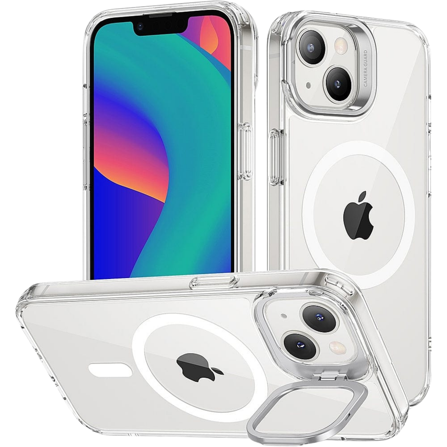 Venture Series Clear Kickstand Case with MagSafe for iPhone 14 Plus