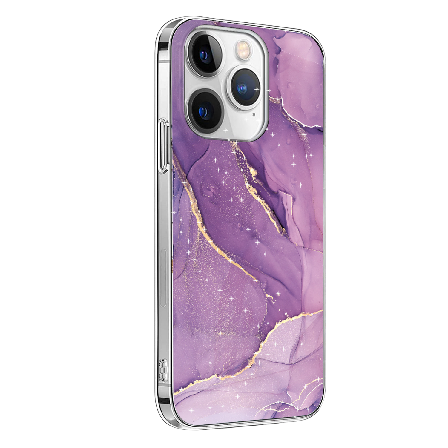 Inspire Series Purple Marble Case with MagSafe for iPhone 15 Pro Max