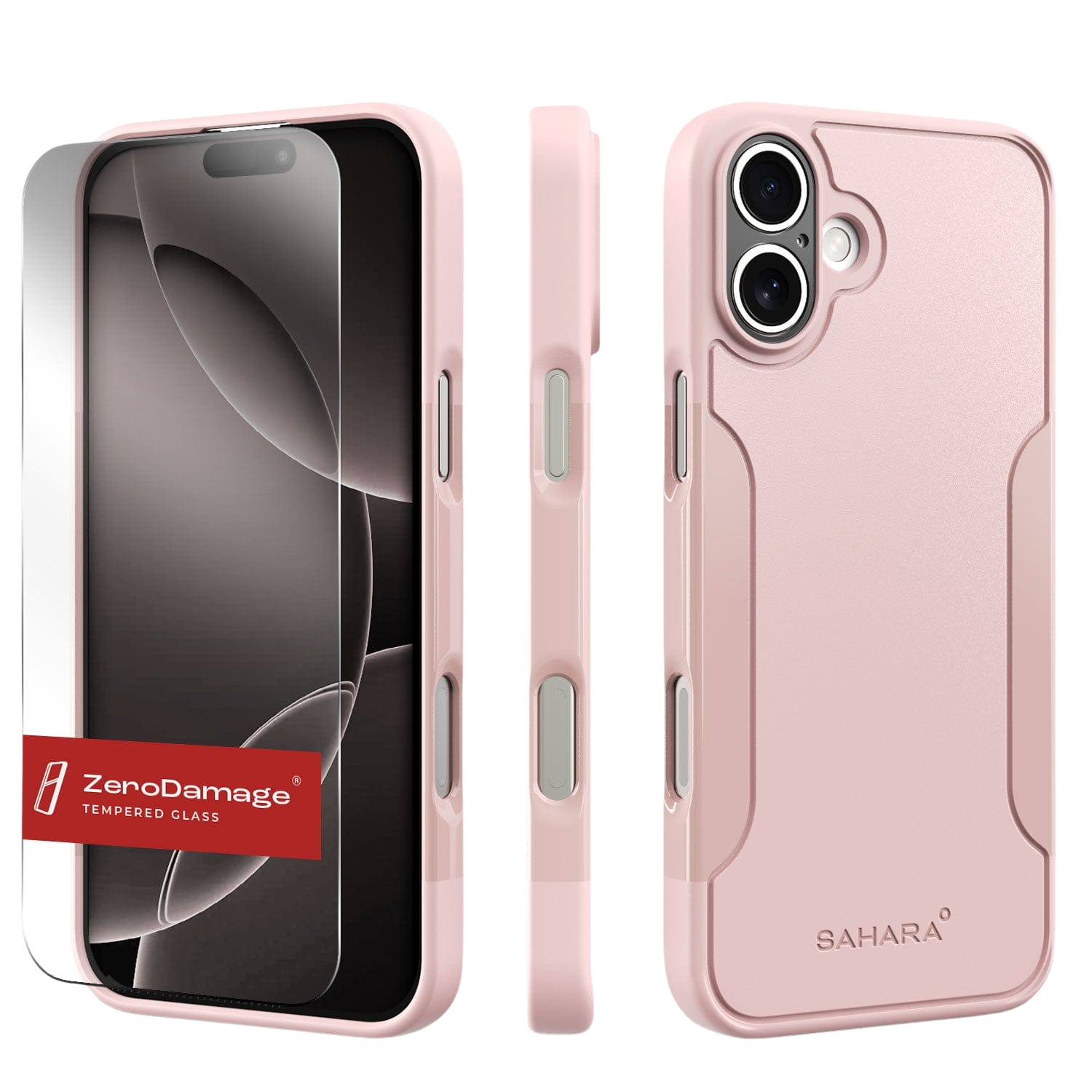 Classic Series Firm Case with Tempered Glass Kit and MagSafe for iPhone 16