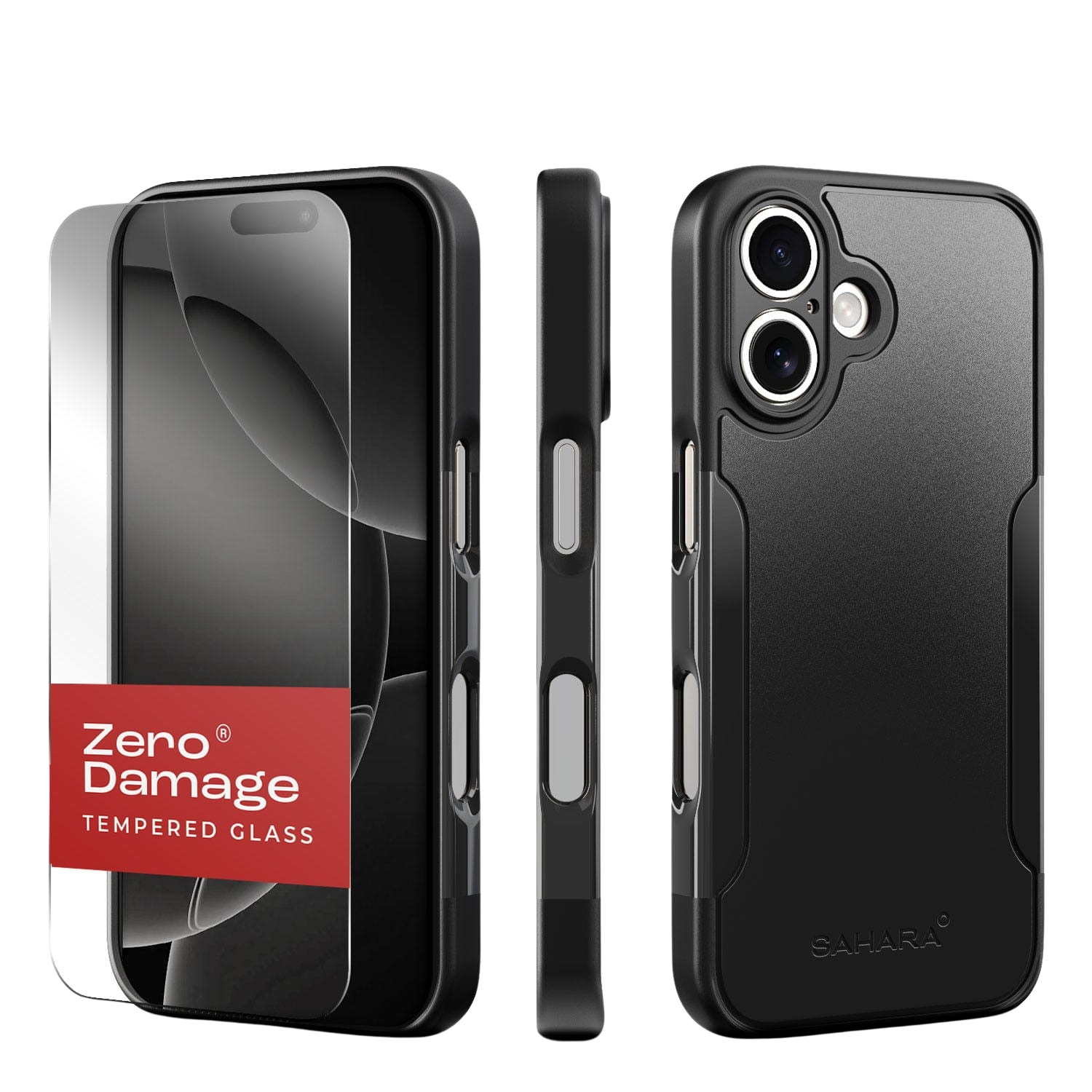 Classic Series Firm Case with Tempered Glass Kit and MagSafe for iPhone 16 Plus